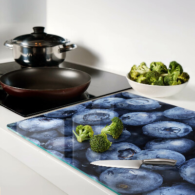 Tagliere in vetro con motivo frutti di bosco