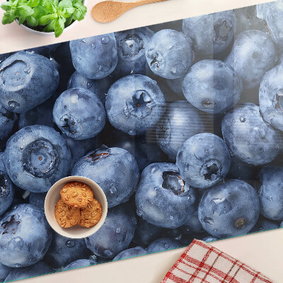 Tagliere in vetro con motivo frutti di bosco