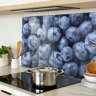 Tagliere in vetro con motivo frutti di bosco