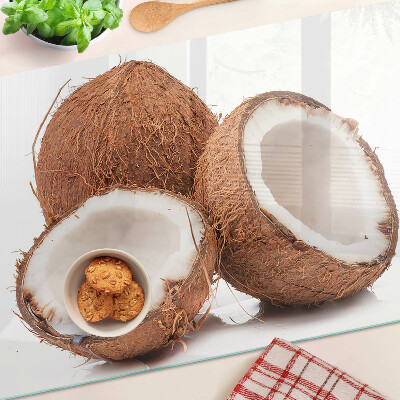 Tagliere in vetro temperato Noci di cocco
