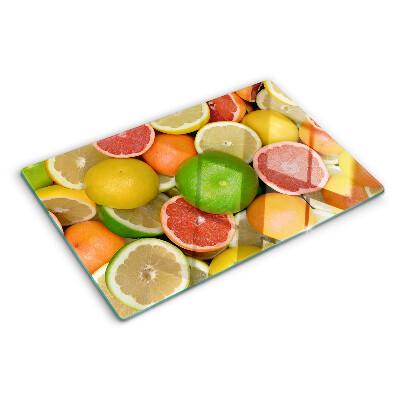 Tagliere in vetro temperato Frutti agrumati nei colori