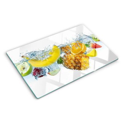Tagliere in vetro temperato Frutta in acqua