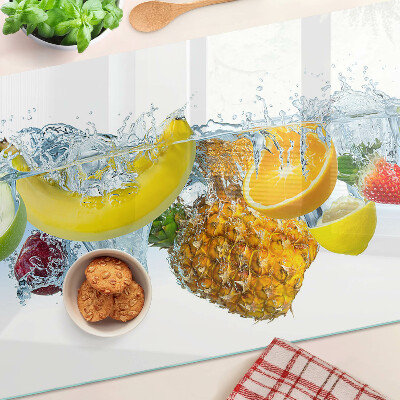 Tagliere in vetro temperato Frutta in acqua