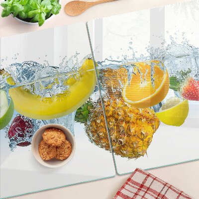 Tagliere in vetro temperato Frutta in acqua