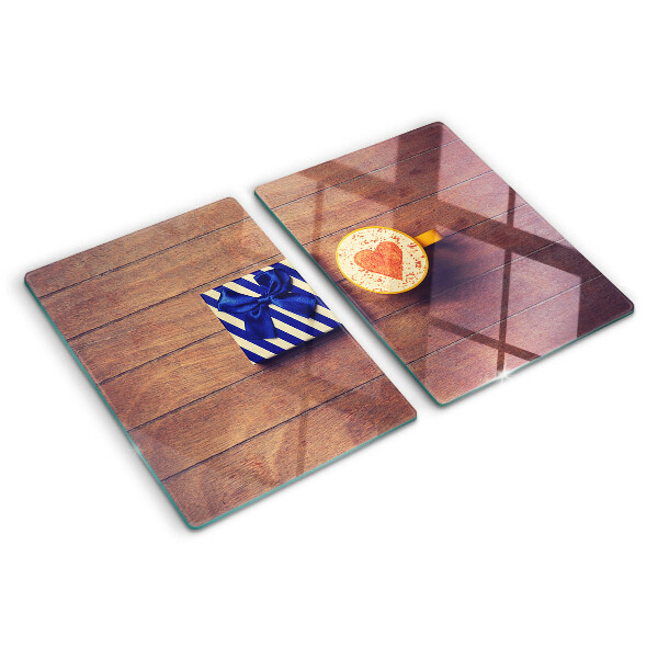 Tagliere in vetro temperato con motivo 