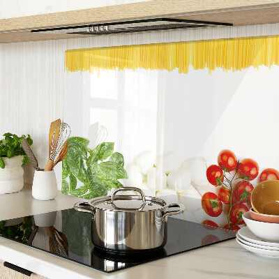 Tagliere in vetro temperato con motivo pasta con erbe e pomodori