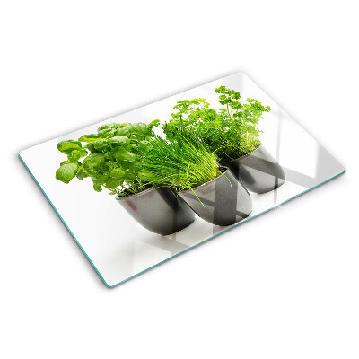 Tagliere in vetro temperato con stampa decorativa a motivo 