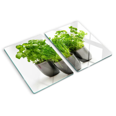 Tagliere in vetro temperato con stampa decorativa a motivo 