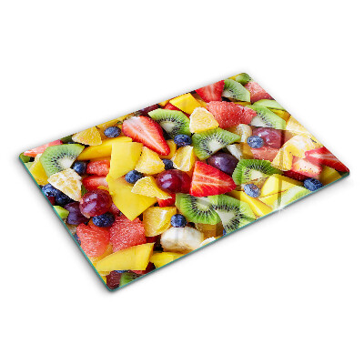 Tagliere in vetro Macedonia di frutta
