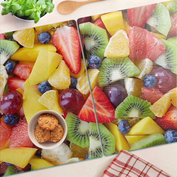 Tagliere in vetro Macedonia di frutta