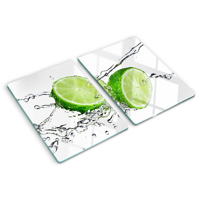 Tagliere in vetro temperato Limoni in acqua