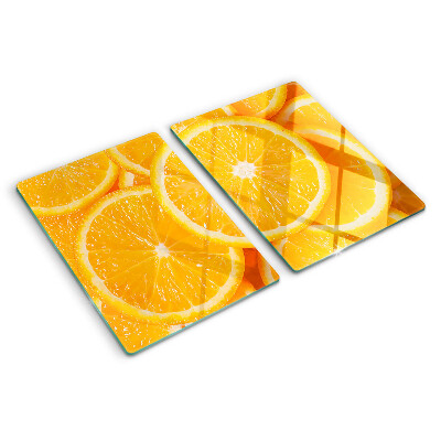 Tagliere in vetro temperato Fette d'arancia