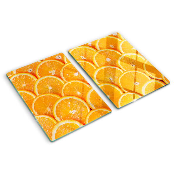 Tagliere in vetro Fette d'arancia