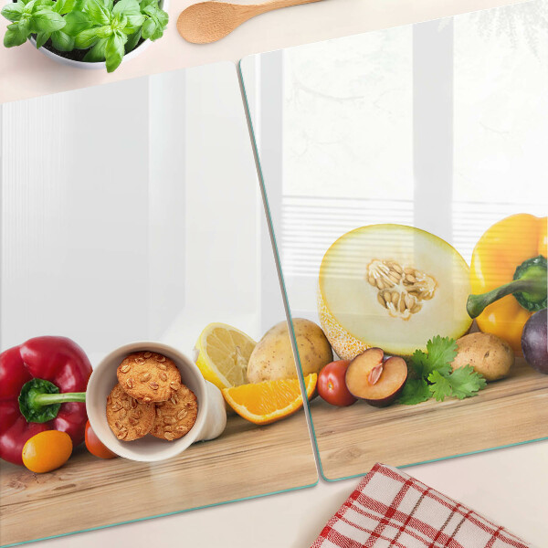 Tagliere in vetro con stampa 