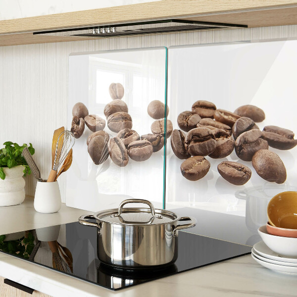 Tagliere in vetro temperato con motivo a chicchi di caffè