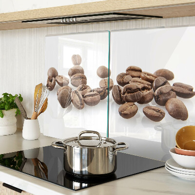 Tagliere in vetro temperato con motivo a chicchi di caffè