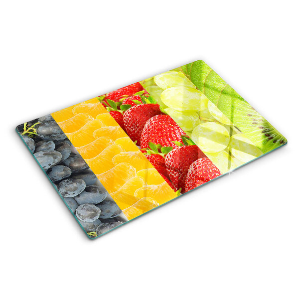 Tagliere in vetro Frutta a strisce