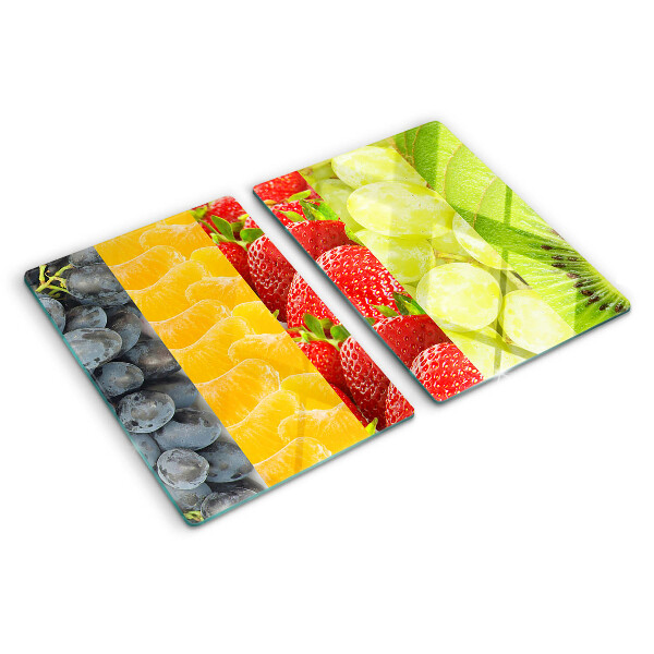 Tagliere in vetro Frutta a strisce