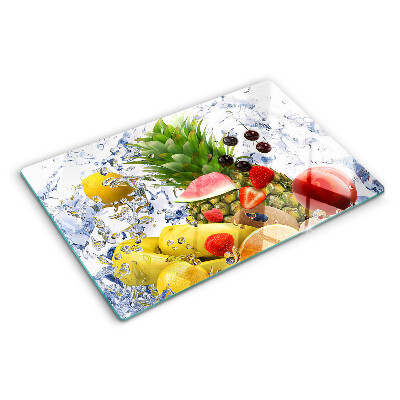 Tagliere in vetro Frutta in acqua