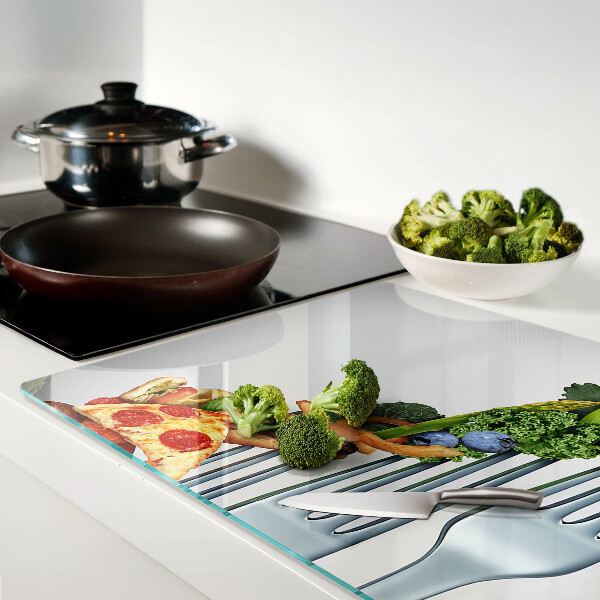 Tagliere in vetro temperato con stampa 