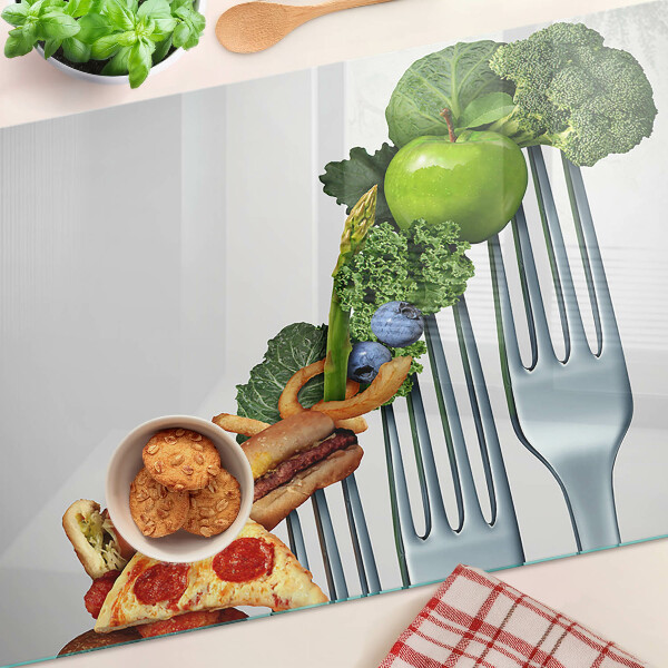 Tagliere in vetro temperato con stampa 