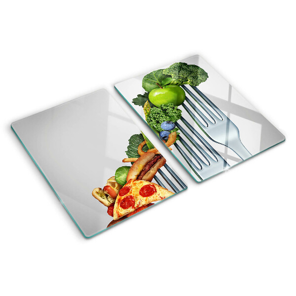 Tagliere in vetro temperato con stampa 
