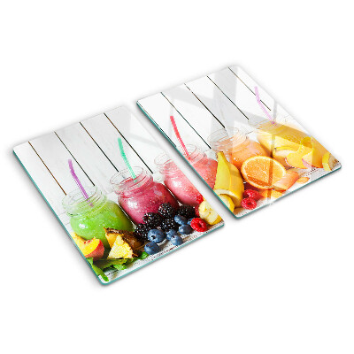 Tagliere in vetro temperato Cocktail di frutta con guarnizioni