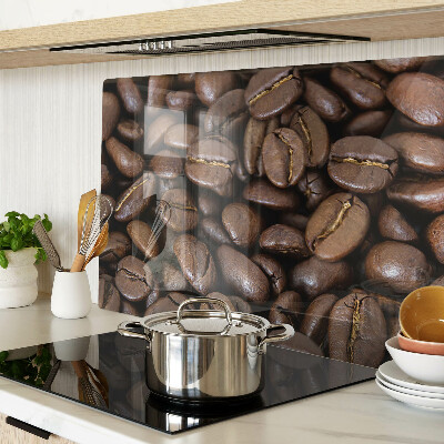 Tagliere in vetro con motivo a chicchi di caffè