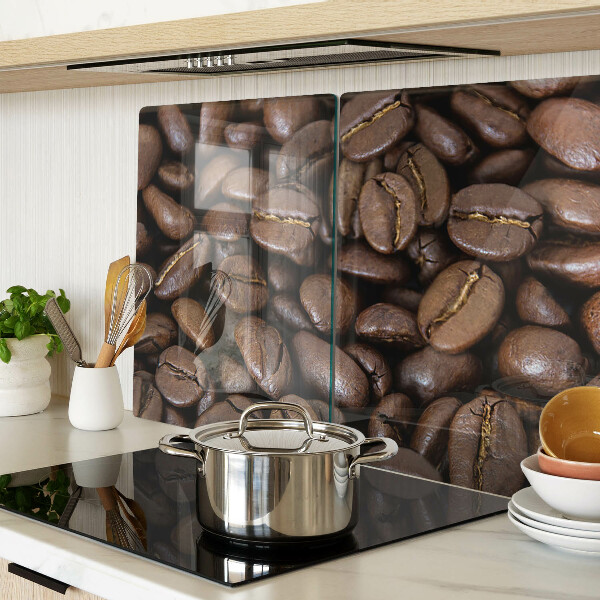 Tagliere in vetro con motivo a chicchi di caffè