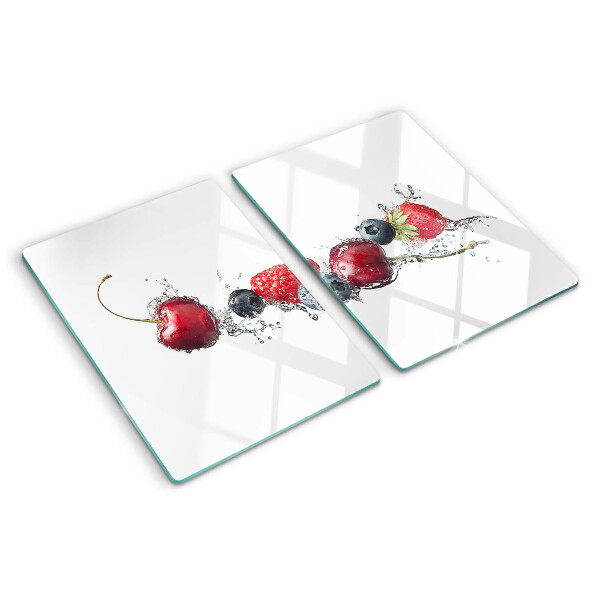 Tagliere in vetro temperato Frutta in acqua