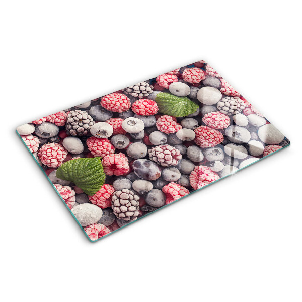 Tagliere in vetro con motivo Frutti di bosco