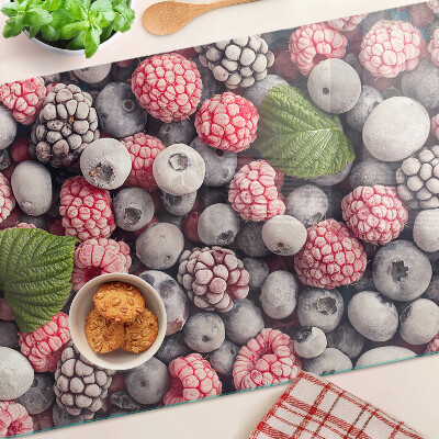 Tagliere in vetro con motivo Frutti di bosco