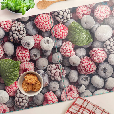 Tagliere in vetro con motivo Frutti di bosco