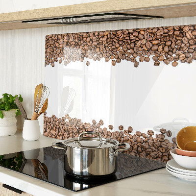 Tagliere in vetro con motivo a chicchi di caffè