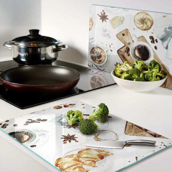 Tagliere in vetro temperato con stampa 