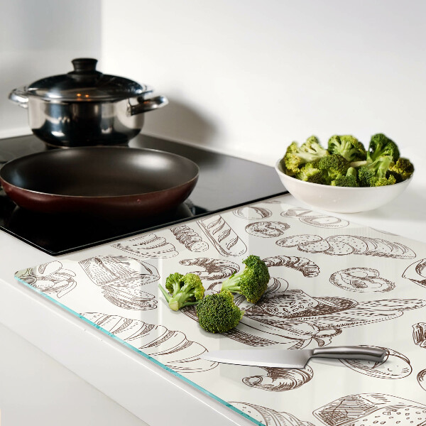 Tagliere in vetro temperato per tagliare e servire dolci e snack