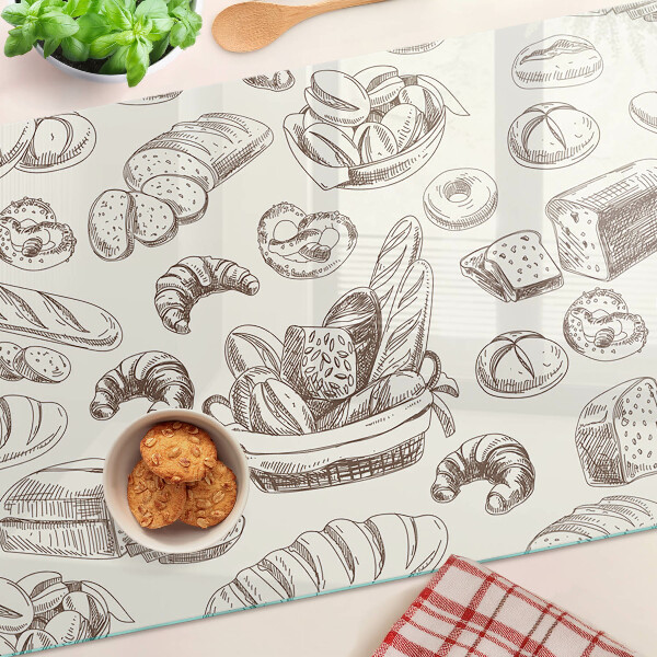 Tagliere in vetro temperato per tagliare e servire dolci e snack