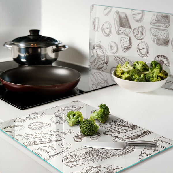 Tagliere in vetro temperato per tagliare e servire dolci e snack