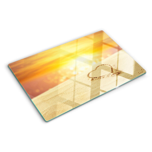 Tagliere in vetro Spiaggia al tramonto