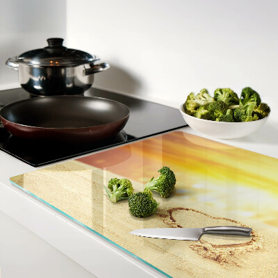 Tagliere in vetro Spiaggia al tramonto