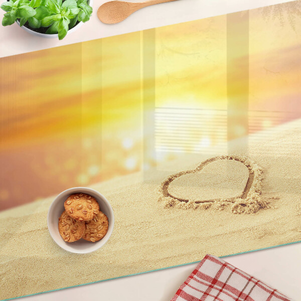Tagliere in vetro Spiaggia al tramonto