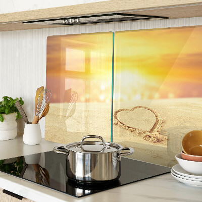 Tagliere in vetro Spiaggia al tramonto