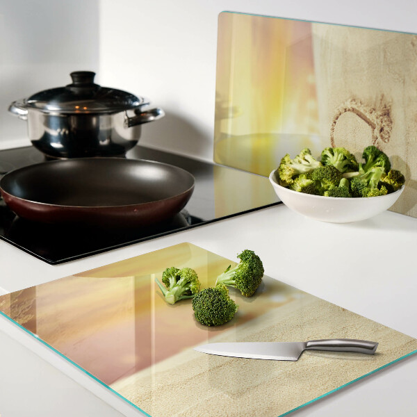 Tagliere in vetro con stampa 