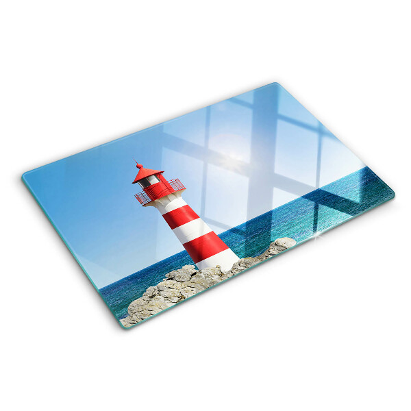 Tagliere in vetro Faro sull'oceano