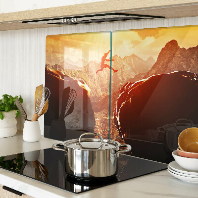 Tagliere in vetro con stampa 