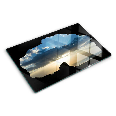 Tagliere in vetro temperato con stampa 