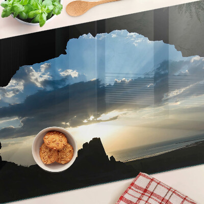 Tagliere in vetro temperato con stampa 