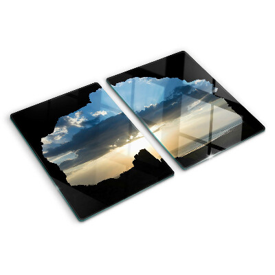 Tagliere in vetro temperato con stampa 