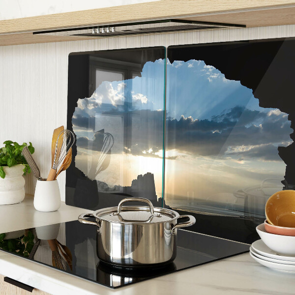 Tagliere in vetro temperato con stampa 