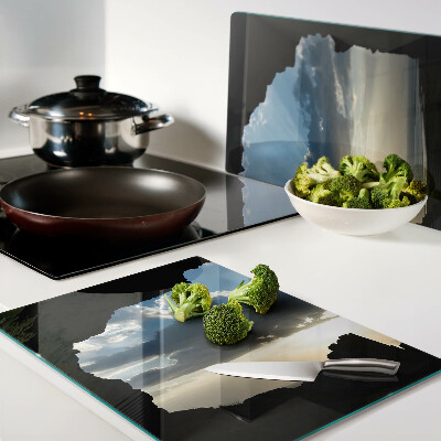 Tagliere in vetro temperato con stampa 